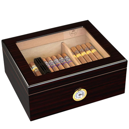 “Cigar Condo” Glass-Top Humidor — Where Your Stogies Go to Chill (Literally)