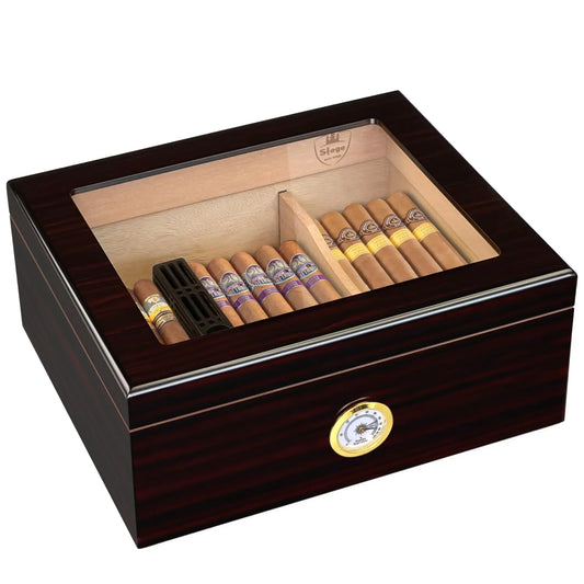 “Cigar Condo” Glass-Top Humidor — Where Your Stogies Go to Chill (Literally)