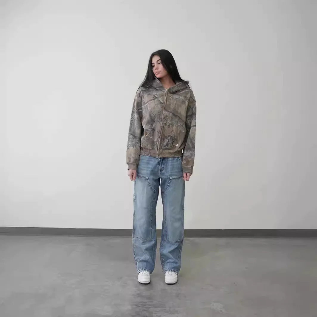 “Urban Sneak Mode” Retro Camo Hoodie — Blend In, Stand Out, Stay Comfy