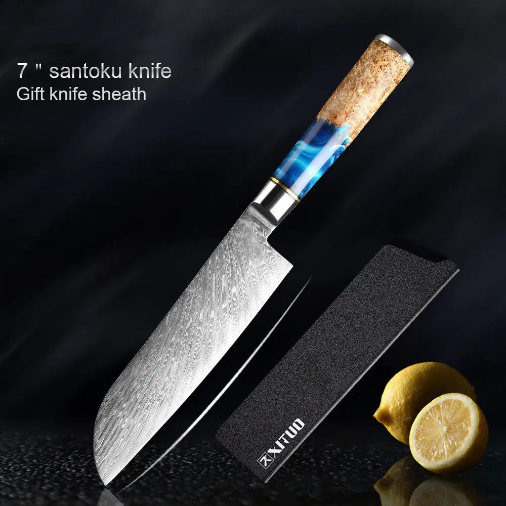 “Slice Like You Mean It” 5-Piece Pro Kitchen Knife Set — For Dads Who Fear No Onion