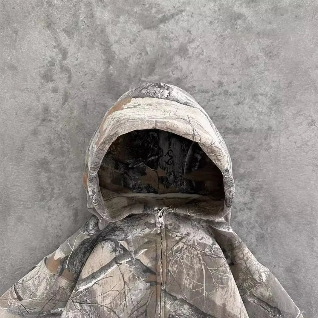 “Urban Sneak Mode” Retro Camo Hoodie — Blend In, Stand Out, Stay Comfy